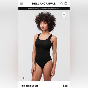 Bella + Canvas Black Bodysuit NWOT